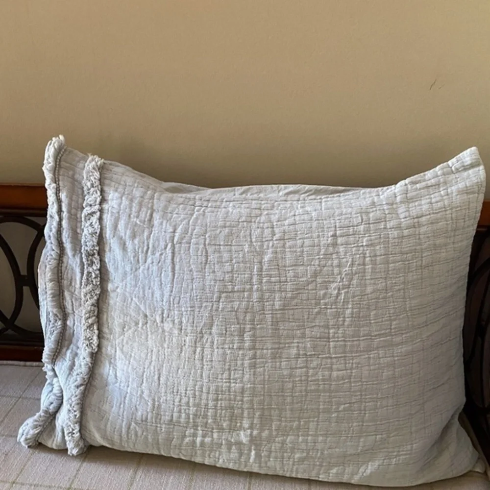 Anthropologie Grey Landyn Pillow Sham